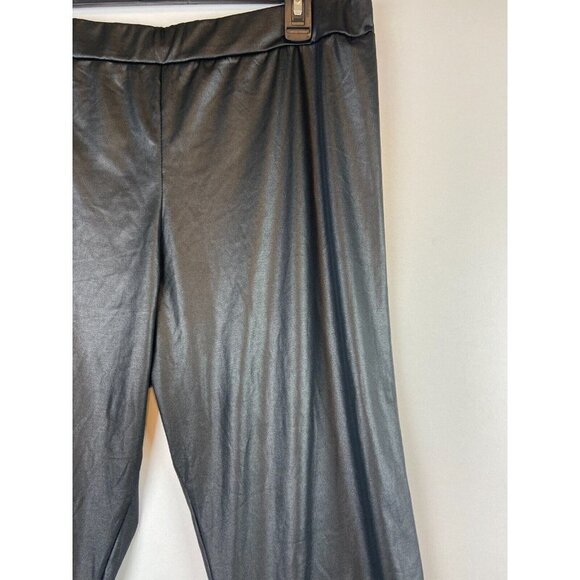 Boohoo Women Black Leggings Size 16 - Picture 3 of 7